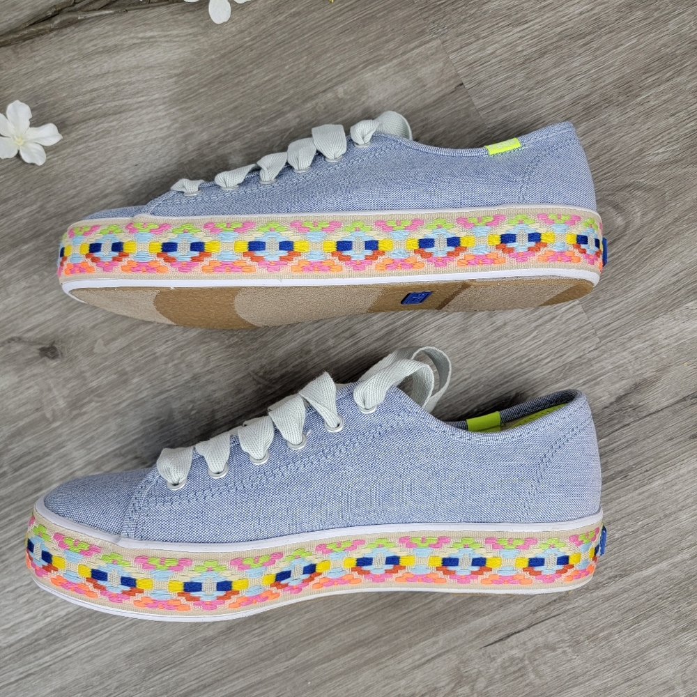 Host Pick - Keds Triple kick Summer Jute Platform Sneakers - Picture 3 of 9